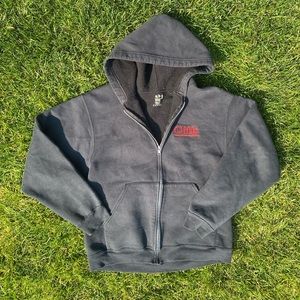 Vintage sun faded workwear zip up